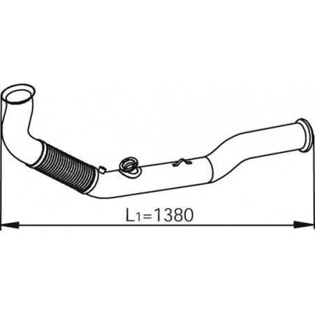 Tube avant pour Renault midlum