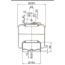 Coussin D'air Pneumatique D 65-70c pour Iveco Daily, Référence  IVE500042669