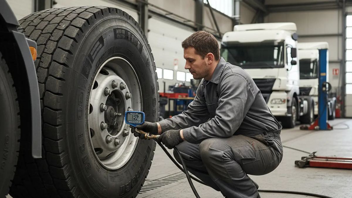 Quelle pression pour gonfler des pneus camion ?
