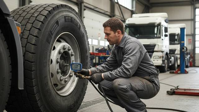 Quelle pression pour gonfler des pneus camion ?
