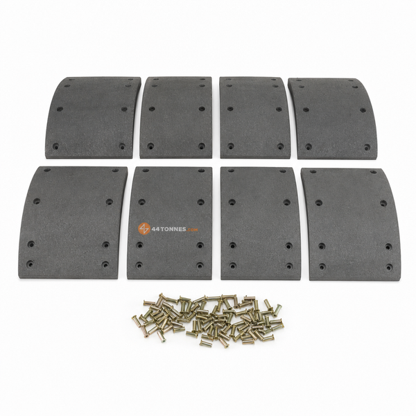 Kit de garnitures de frein à tambour essieu arrière pour SCANIA - 551046 551048 551171