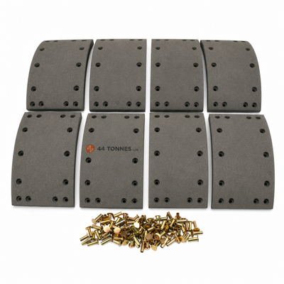 Kit de garnitures de frein à tambour essieu arrière pour DAF - 0070709 0070710 0682421 — réf. 44T-FE59JU, pièce détachée poids lourd