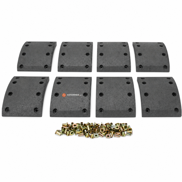 Kit de garnitures de frein à tambour essieu arrière pour MAN - 81502216037S1 81502216038 81502216055S1