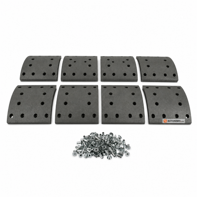 Kit de garnitures de frein à tambour essieu arrière pour IVECO - 0000002992123 0000002992125 0000002996501 — réf. 44T-X9J4HB, pièce détachée poids lourd